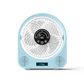 LAMJIE LC-2 2-in-1 Desktop Fan with Bluetooth Speaker, White, Powerful Bass, 14 Light Modes, 8-Hour Runtime