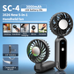 LAMJIE SC-4 High-Performance Foldable Handheld Fan for Powerful Portable Cooling