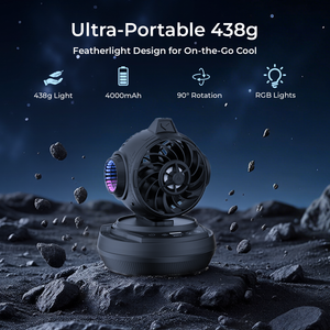 LAMJIE ORBY Smart Voice-Controlled Mecha Desk Fan with Auto Swing & Built-In Aroma