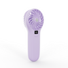 LAMJIE SC-1 Portable Handheld Fan with LCD Display 5000mAh Rechargeable Battery Fan - PURPLE