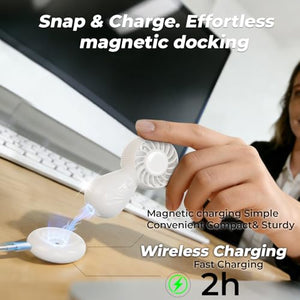 LAMJIE SC-2 Magnetic charging handheld and desktop dual-purpose fan