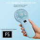 LAMJIE SC-1 Portable Handheld Fan with LCD Display 5000mAh Rechargeable Battery Fan