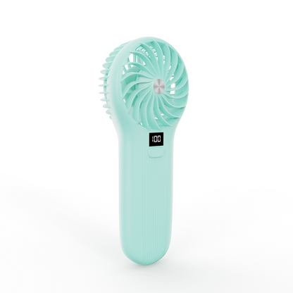 LAMJIE SC-1 Portable Handheld Fan with LCD Display 5000mAh Rechargeable Battery Fan