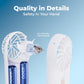 LAMJIE SC-3 Portable Handheld Fan with Stepless Speed Control 5000mAh Rechargeable Mini Fan