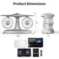 LAMJIE J-2 Desk Fan Airplane model desktop fan USB charging fan