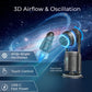 LAMJIE RK-1 Rocket Shape Portable Desk Fan, Rechargeable Mini Table Fan with 5000mAh Battery