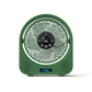 LAMJIE LC-2 2-in-1 Desktop Fan with Bluetooth Speaker, White, Powerful Bass, 14 Light Modes, 8-Hour Runtime