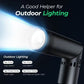 LAMJIE SC-5 Portable Foldable Fan with Built-in Flashlight for Outdoor Adventures